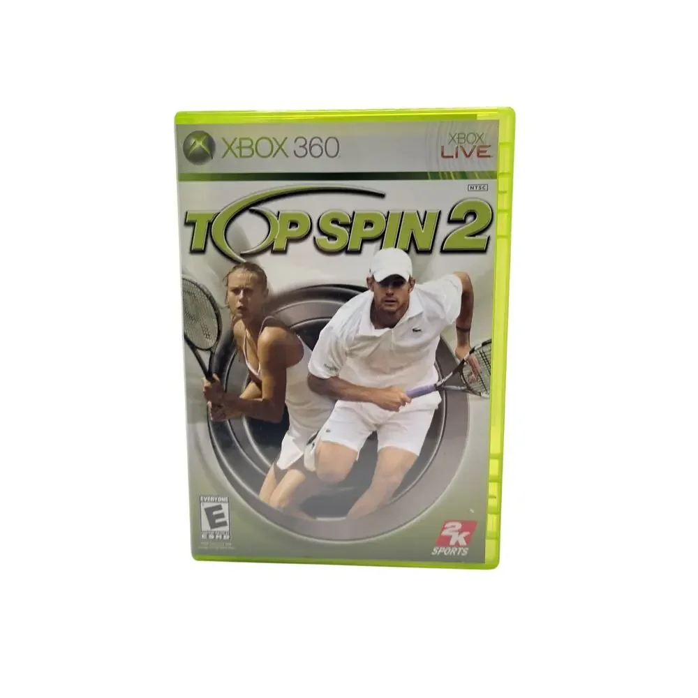 Top Spin 2 (Microsoft Xbox 360, 2006) CIB. Tested. w/ Manual